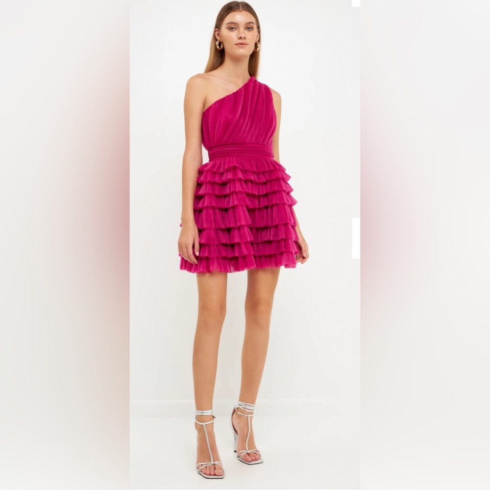 Endless Rose NWT Tiered Tulle Mini Dress